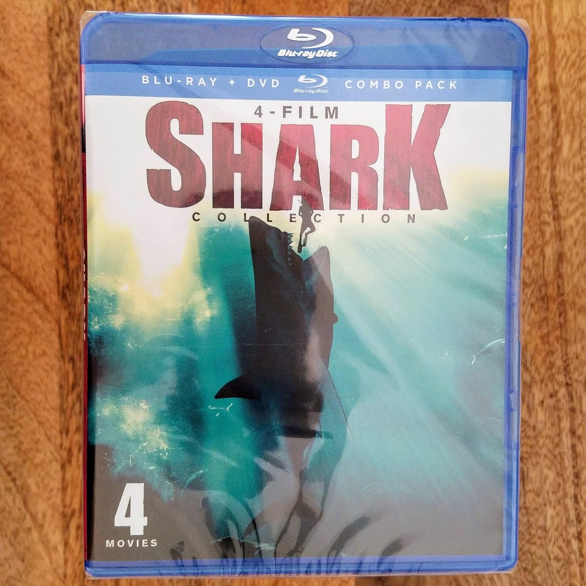 Shark Collection 4-Film Blu-Ray Shark Attack 1 2 3 Megalodon Shark