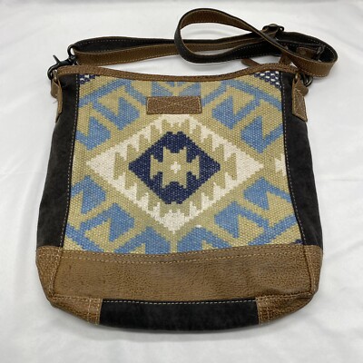Kinara Woven Crossbody Bag - Southwestern Native American Pattern, 9x8x2 Inches - View #8