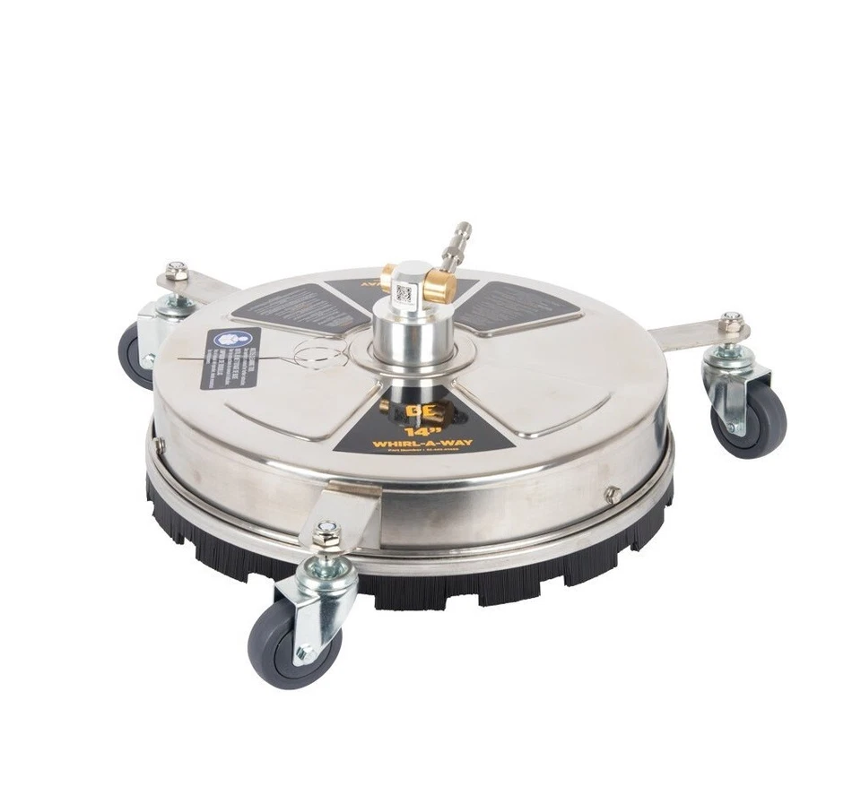 14" Genuine BE Whirlaway Stainless Steel Surface Patio Cleaner 85.403.014SS