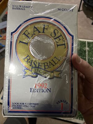 1992 Leaf Set Baseball Edition Series 1 Sealed Wax Box  36 Packs 15 Cards New