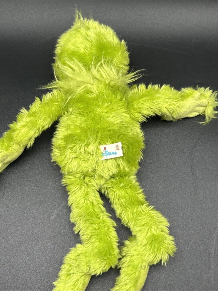 "Grinch Beanie 2002 vintage peluche juguetes Manhattan peludo Y2K 12"" de colección Navidad" Foto 4 de 4