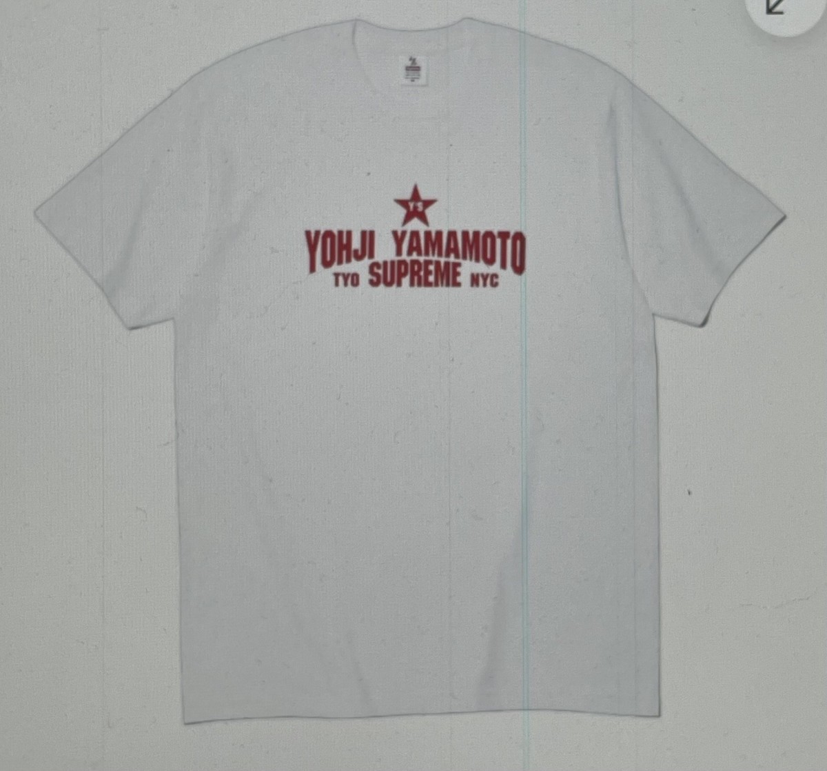 AUTHENTIC Supreme Y's Star Tee T-Shirt Size XXL White FW25 Yohji