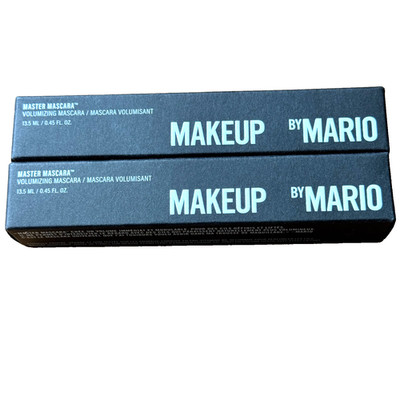 2x MAKEUP BY MARIO Master Mascara Volumizing & Lift SUPER BLACK .45oz ea NEW