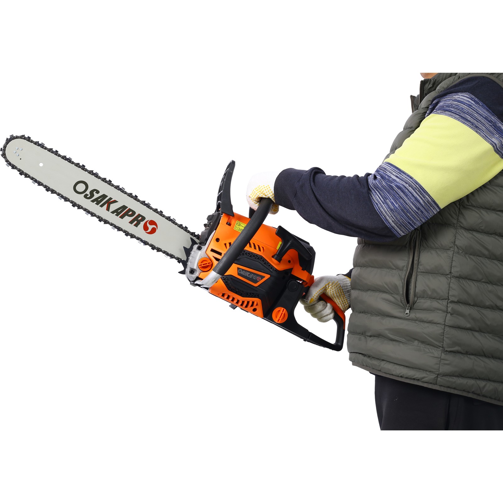 【New】62CC Gas Powered Chainsaw, 22Inch 2-Cycle Petrol Handheld Chain Saw, Gasoli