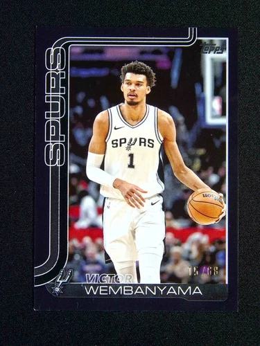 2025-26 Topps Flagship Victor Wembanyama #195 Black /68