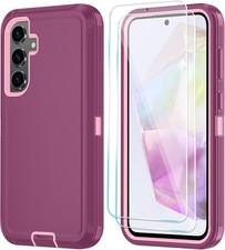 Samsung Galaxy S26 Case with HD Screen Protector, Heavy Duty Shockproof Cover