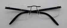 SILHOUETTE TITANIUM FRAMES ONLY RIMLESS EYEGLASSES 5379 50 6061 BLACK 49-19-140