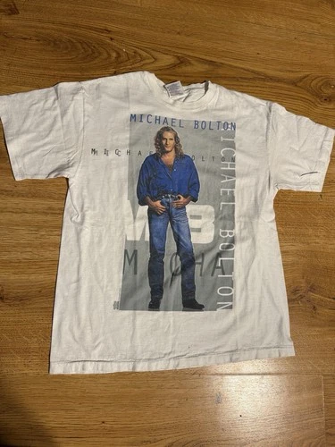 Vintage 1994 Michael Bolton World Tour Concert T Shirt Hanes 1990s vintage concert t-shirt, vintage, size L, single stitch, B+ condition
