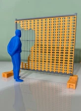 Umarell con rete da Cantiere