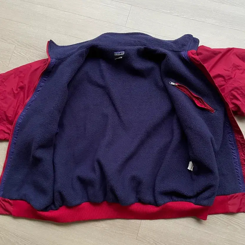Patagonia Shell Sinchilla Bomber Jacket - Red, Made in USA, 90s thumbnail 8