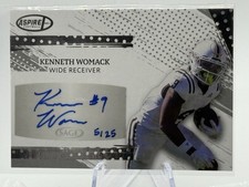 2025 Aspire - Kenneth Womack Autographs Silver /25 (AU,RC) #ASP-KW2