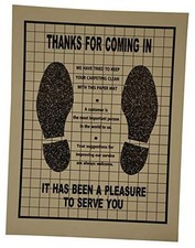 Disposable Automotive Floor Mats   Heavy-Duty Plastic-Coated Paper, 16   22    