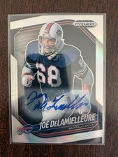 2025 Panini Prizm Black Joe Delamielleure Silver Auto