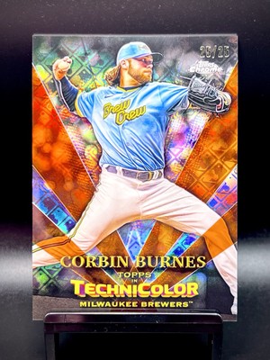 2023 Topps Chrome L/E Technicolor #TT-12 Corbin Burnes ORANGE LOGOFRACTOR /25