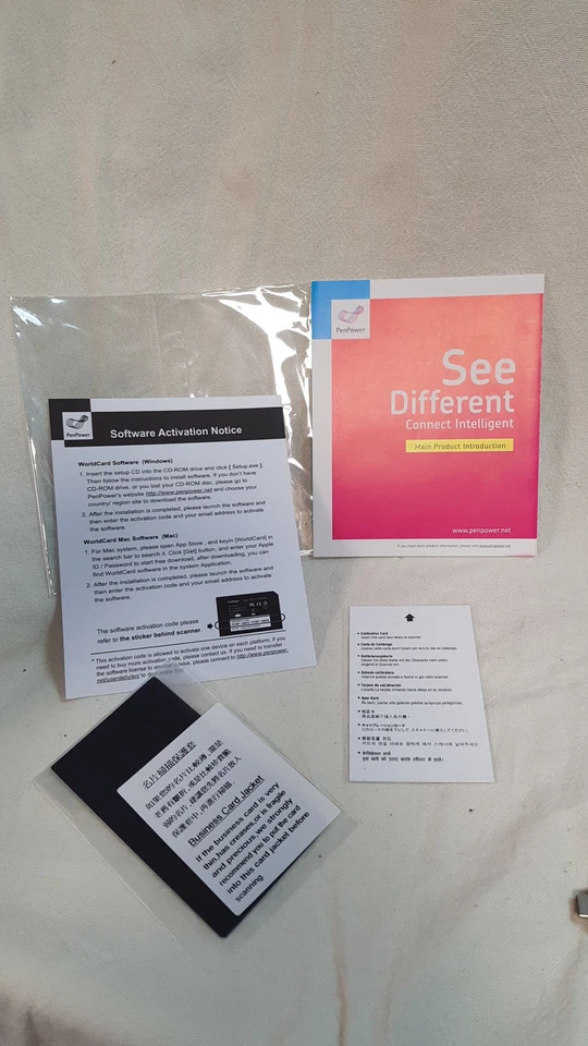 PENPOWER WCU02A Boxed WorldCard Pro USB Business Card Reader - Image 4 of 4