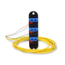 Corning CCH-CP06-59-P03RH 6 Fiber Duplex CCH Panel with 3 meter Pigtailed OS2 