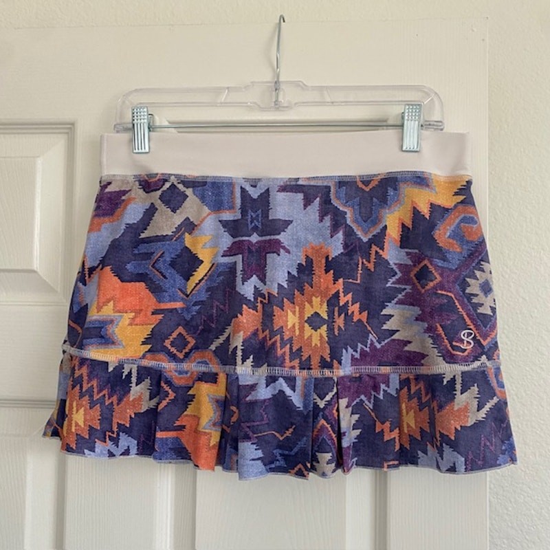 Sofibella Skort 13" Multicolor Aztec Print Front … - image 1