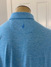 JOHNNIE-O UPF50 Top Shelf Blue Short Sleeve Polo Men's Size Large 98