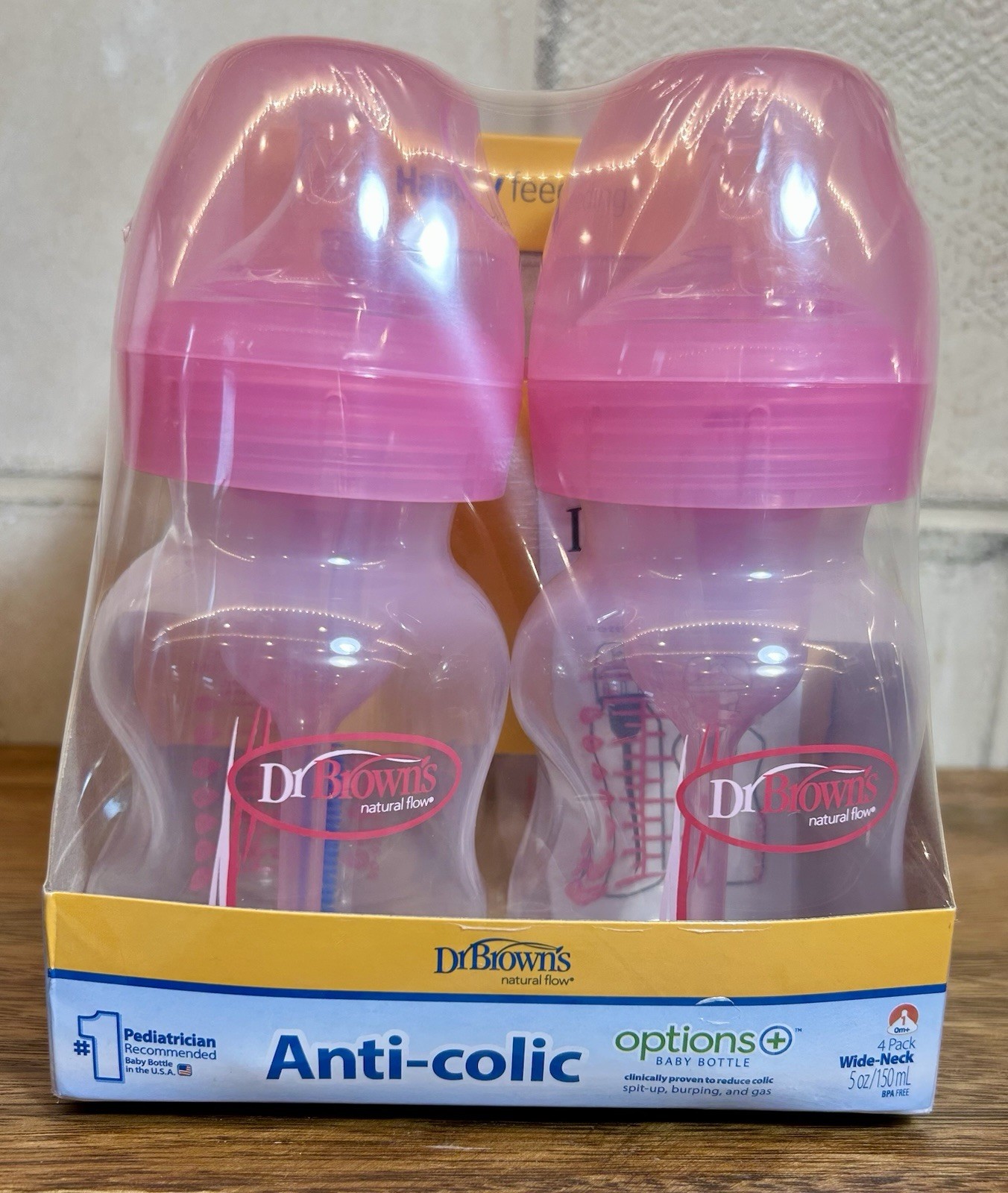Newborn Slow Flow 4-pack Pink
