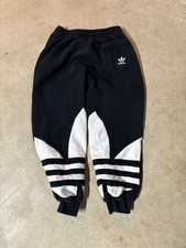 Adidas Originals Big Trefoil Joggers Sweatpants Black Size Small