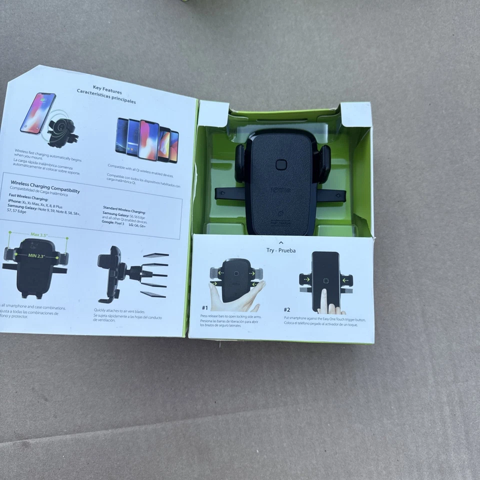 Montaje de ventilación de aire de carga rápida inalámbrica iOttie CAJA ABIERTA Foto 3 de 4