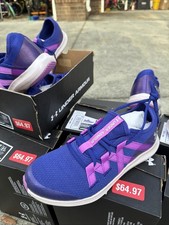 Under Armour GGS Infinity 3 Frosty Girls Shoes Violet Purple Size 7Y Sneakers
