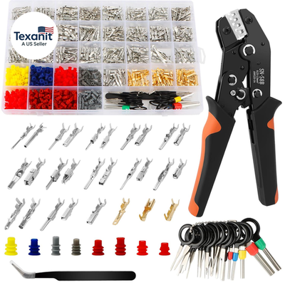 #ad 969Pcs Automotive Pin Connectors Kit28 Types Electrical Terminal Pins Kit with $62.57