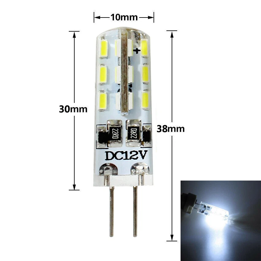 G4 LED 3W Cool White Capsule Corn Light Replace Crystal Halogen Lamp Bulbs 12V - Image 3 of 4