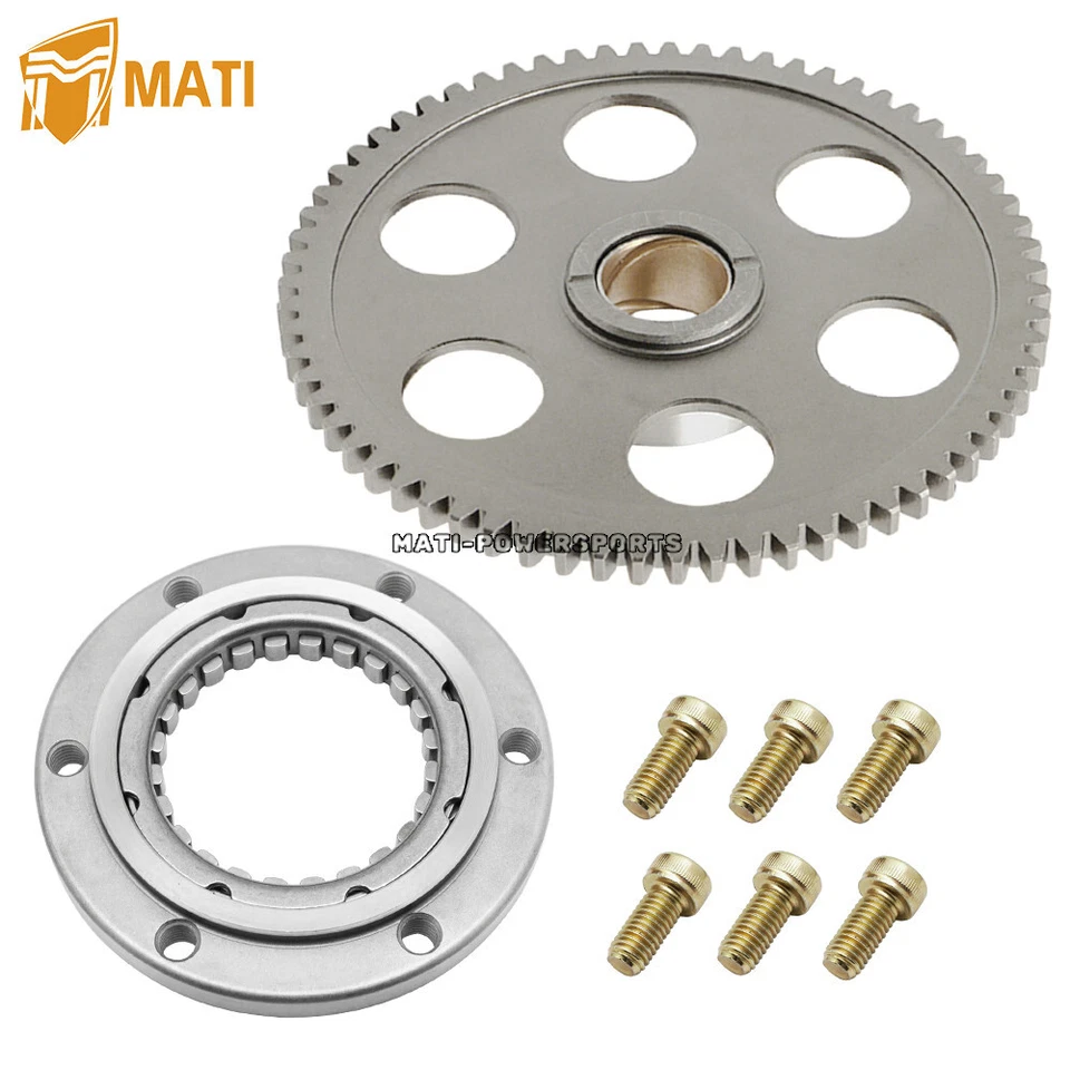 Starter Clutch One Way & Gear for Yamaha Grizzly Kodiak Rhino Wolverine 400 450 - Image 3 of 4