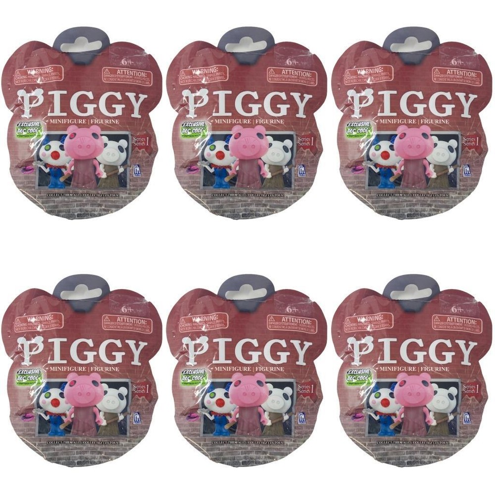 PIGGY Collectible Minifigures - Series 1 - Lot of 6 New Sealed Blind Bags