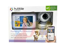Hubble Connected Nursery Pal Premium 5" Smart HD Baby Monitor with Touch Screen 