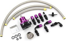 Adjustable Universal 6an Fuel Pressure Regulator Kit Efi Bypass Return 0-100psi