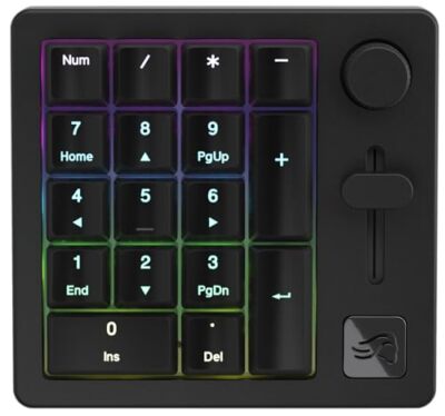 GLORIOUS GMMK Macro Pad - Black Mechanical Numpad - 10 Key USB