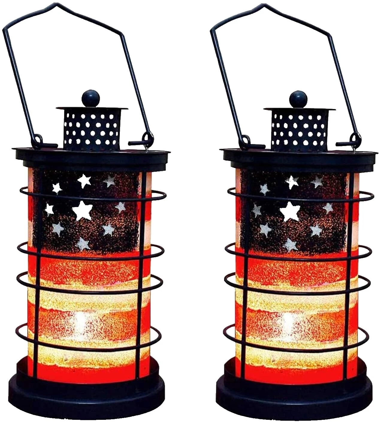 Multicolor Rústico/primitivo Candelabros de Metal y Accesorios