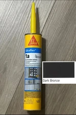 (1) Sikaflex 1a Polyurethane Construction Sealant Caulk, Dark Bronze, In Date