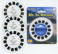 Mt. Mount St. Helens Washington View-Master 3 Test Reels and Copy of Cover