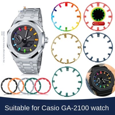 Men's Watch Scale Ring Fit For AP Luminous Casio GA2100 GA2110 Series DIY Dial