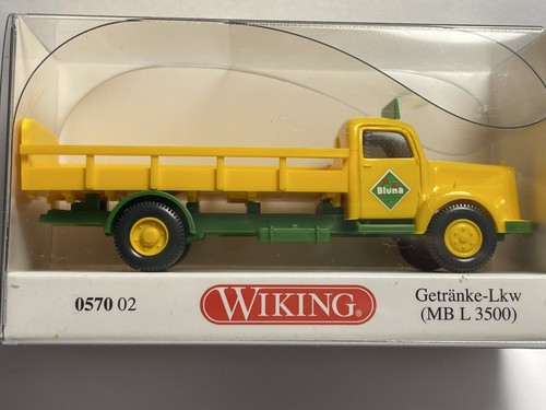 Kp382 WIKING Modellauto 1:87 Getränke Lkw Mercedes Benz L 3500 Bluna 0570/02 - Bild 2 von 4