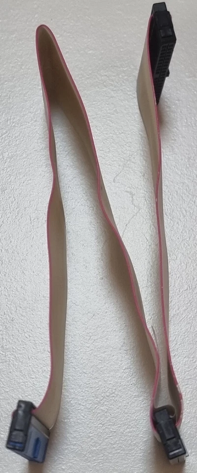 34-Pin Floppy Kabel – 3 Stecker – für Diskettenlaufwerk – IDC Flachband DOS PC R - Bild 2 von 4