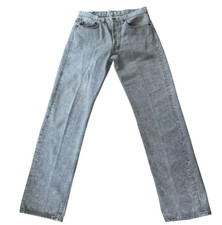 VTG 80s Levi's 501 Jeans Straight Gray Acid Wash Mens 30 x 30 Tag 32x32 USA