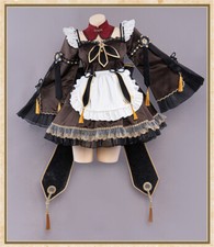 Genshin Impact Hu Tao Maid Dress Cosplay Women Costume Girl New Halloween Outfit