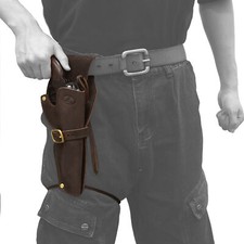 Genuine Leather Cowboy Western Holster Revolver Pistol Gun Holster .22 .38 .357