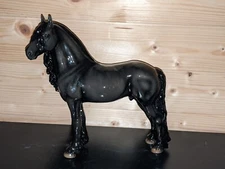 Cheval Ceramics Black Friesian Horse Ceramic Gorgeous! Shaded Fresian