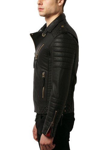 Nuevo Hombre Suave Piel de Cordero Motociclista Informal Chaqueta de Cuero Café Racer Chaleco 727 - Imagen 5 de 8