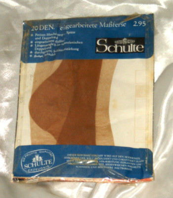 Alte Damen-Straps-STRÜMPFE Pin Ups NYLONS Bas*Stockings knisternd SCHULTE Gr. M