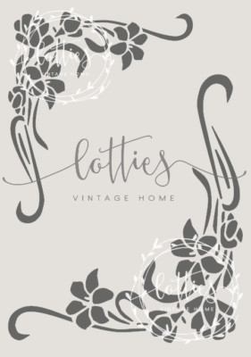 GARDEN A5 VINTAGE STENCIL Furniture Fabric Airbrush ❤ Shabby Chic 190 MYLAR