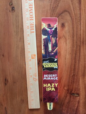 Shiner Tex Hex Desert Mirage Beer Tap Handle Red Green Cheetah  New No Box