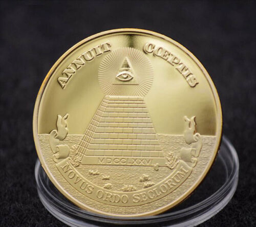 Masonic National Emblem Novus Ordo Seclorum Commemorative Coin Annuit Coeptis - Picture 3 of 11