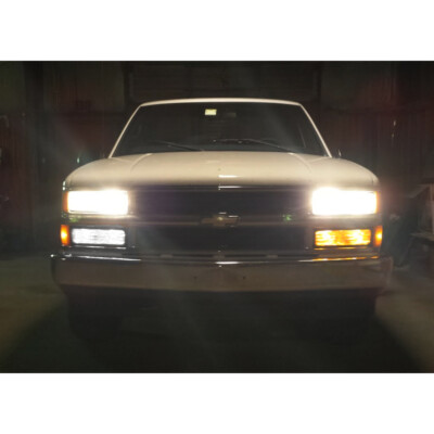 4x Switchback 1157 LED Bulbs For Chevy GMC C/K1500/2500 & Yukon – Dual-Color White/Amber, Front Turn Signal & DRL
