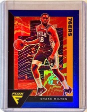 2020-21 PANINI FLUX BLUE SHAKE MILTON #137 PHILADELPHIA 76ERS 21/99